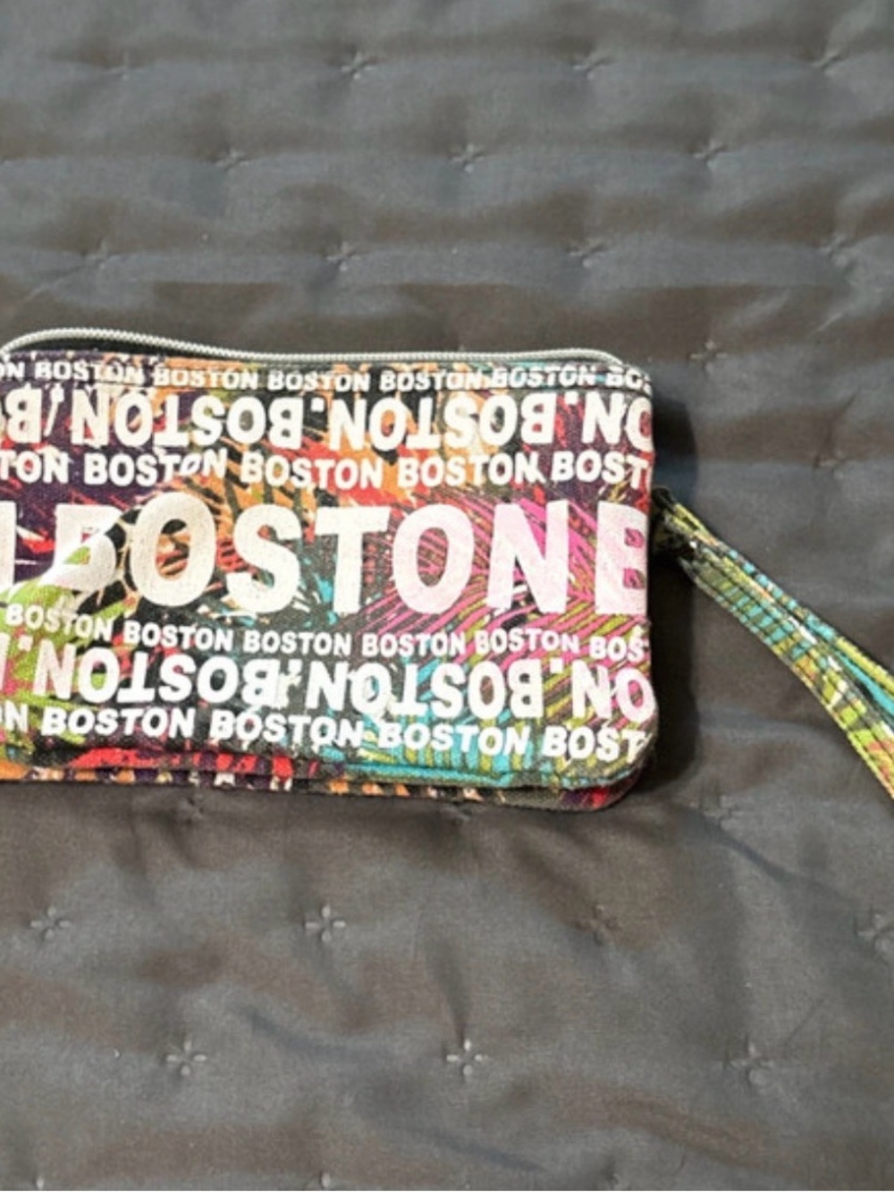 Robin Ruth Multicolor Boston Print Wristlet - Picture 3 of 7